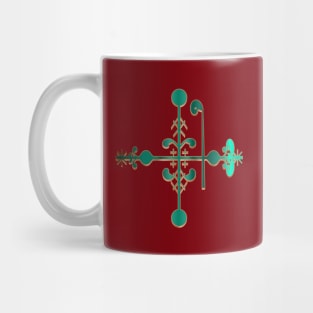 Legba Atibon Voodoo Veve Green Mug